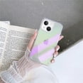 thumbnail image 5 of For Apple iPhone 14 Plus (6.7") Holographic Color Changing Transparent Clear Iridescent Design Acrylic Hybrid Cover ,Xpm Phone Case [ Purple Iridescent ], 5 of 7