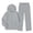 Gray, variant on Girls Sweatsuit Fall Winter Kid Zip Up Hoodie And Sweatpants Set 5-14 Years