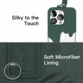 thumbnail image 6 of JETech [3 in 1] Silicone Case for iPhone 14 Pro 6.1-Inch, with 2-Pack Screen Protector and 2-Pack Camera Lens Protector, Full Coverage Tempered Glass Film, Shockproof Phone Cover (Midnight Green), 6 of 7