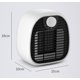 thumbnail image 5 of CHAO Calentador de cerámica de 1000 W, mini calentador de ventilador con 3 ajustes de temperatura, calentador de escritorio portátil de bajo consumo para oficina, dormitorio, sala de estar, protección, 5 of 5
