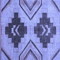 thumbnail image 1 of Ahgly Company Indoor Square Abstract Blue Modern Area Rugs, 8' Square, 1 of 4