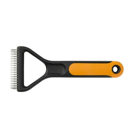 Fiskars Pet Dematting Rake, Comb for Gentle Fur Removal, Cat and Dog Grooming