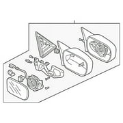 Genuine OE Honda Mirror Assembly - 76250-S84-K21ZQ