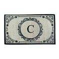 thumbnail image 5 of first impression decorative border monogrammed coir door mat, 5 of 6