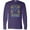 Purple, variant on Inktastic Hannukkah Happy Llamakkah with Menorah Long Sleeve T-Shirt