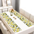thumbnail image 2 of Yellow Lemon Fruit Berries Beige Pattern Summer Placemats Table Placemats Set Of 6-Linen Kitchen Washable Placemats Table Mats 11.8"x17.7" Non-Slip Heat Resistant, 2 of 5