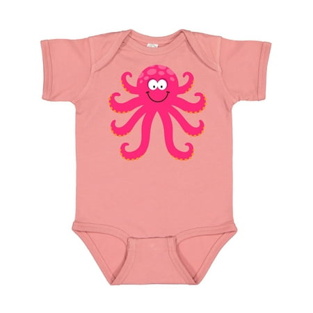 

Inktastic Octopus Sea Creature Pink Girls Gift Baby Girl Bodysuit