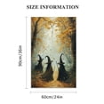 thumbnail image 2 of Shadudu Vintage in The Forest Witchy Canvas Painting Print Wall Art Gothic Decor Halloween Witch Witchy Room Aesthetic Decorations Living Room Bedroom Home Office Decorative 24x36in, 2 of 7