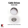 thumbnail image 4 of Keeney 645PVC Cable Driven Bath Drain 1.5 in. Sch. 40 PVC, Polished Chrome, 4 of 7