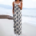 thumbnail image 2 of yoeyez Plus Size Jumpsuits for Women,Womens Flower Printed Long Rompers Sleeveless Adjustable Straps Backless Playsuits Overalls With Pockets Multicolor,M, 2 of 6