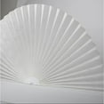 thumbnail image 5 of Arch Window Shade Radius 11 inch Half Circle Arched Non-Woven Stick on Cut to Size self Adhesive Light Filtering Half Moon Round Window Covering Pleated Blinds for Front Door, 5 of 12