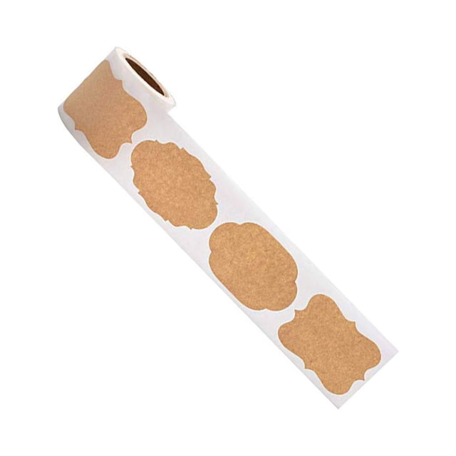 Yuarrent 1 rollo de papel etiqueta autoadhesiva para cocina artículos de tocador botella de jugo