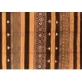 thumbnail image 1 of Ahgly Company Indoor Rectangle Solid Orange Modern Area Rugs, 5' x 7', 1 of 4