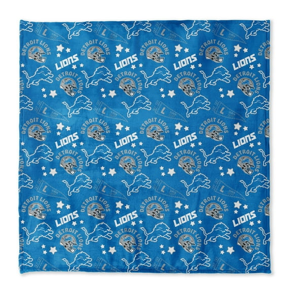 Pegasus Detroit Lions 108" x 108" Victory Pennant Ultra Cozy Family Blanket