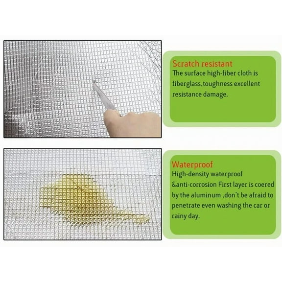 Self-Adhesive Fire Heat Sound Deadener Insulation Mat: Car Hood Engine KIT 4x9
