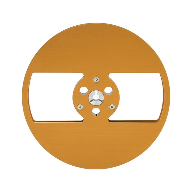 Carrete de cinta vacía de 1/4 y 7 pulgadas, aleación de aluminio, 2 orificios, carrete abierto Universal, carrete de recogida para apertura de Nab, pieza de la máquina para TEAC Gold