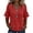 Red, variant on Womens Boho V Neck Blouse Solid Fringe Trim Short Ruffle Sleeve Loose Fit Textured Woven Tunic Tops Lightweight Breathable Casual Bohemian Style Pullover Shirts for Spring Summer Wear