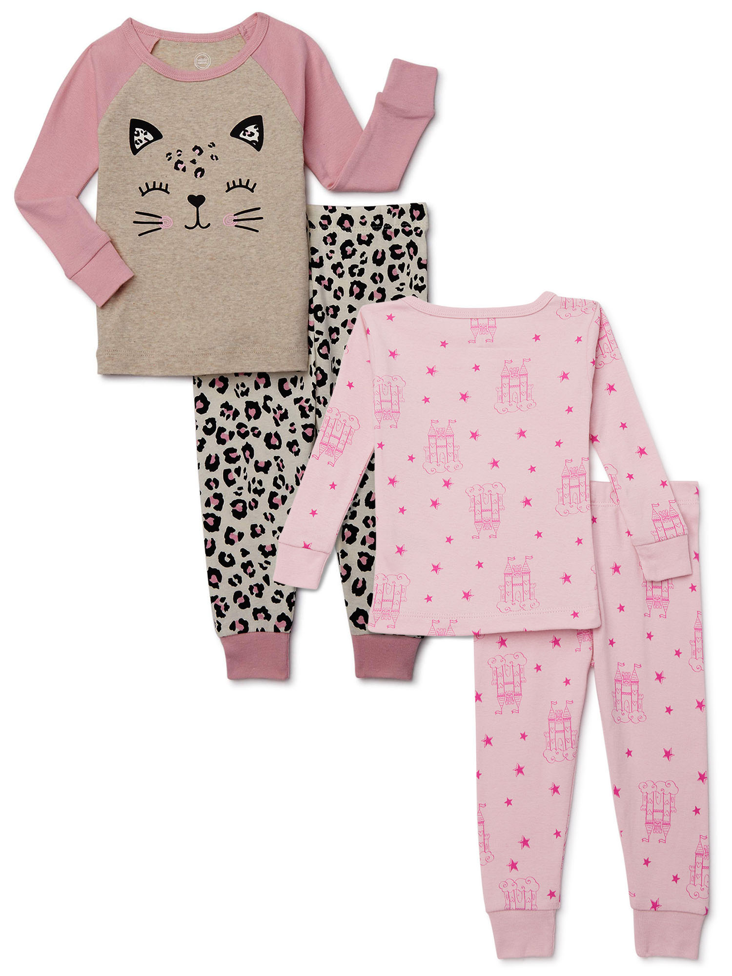 Purple Pajama Cozy Nightwear Cute PJ/'s PJ Set Night Clothing Comfort Clothing Soft Cotton Pyjama Kitty PJ/'s Snug Pyjama