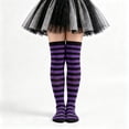 thumbnail image 5 of Kids Halloween Colorful Striped Over‑the‑Knee Socks,6‑12 Years, 5 of 5