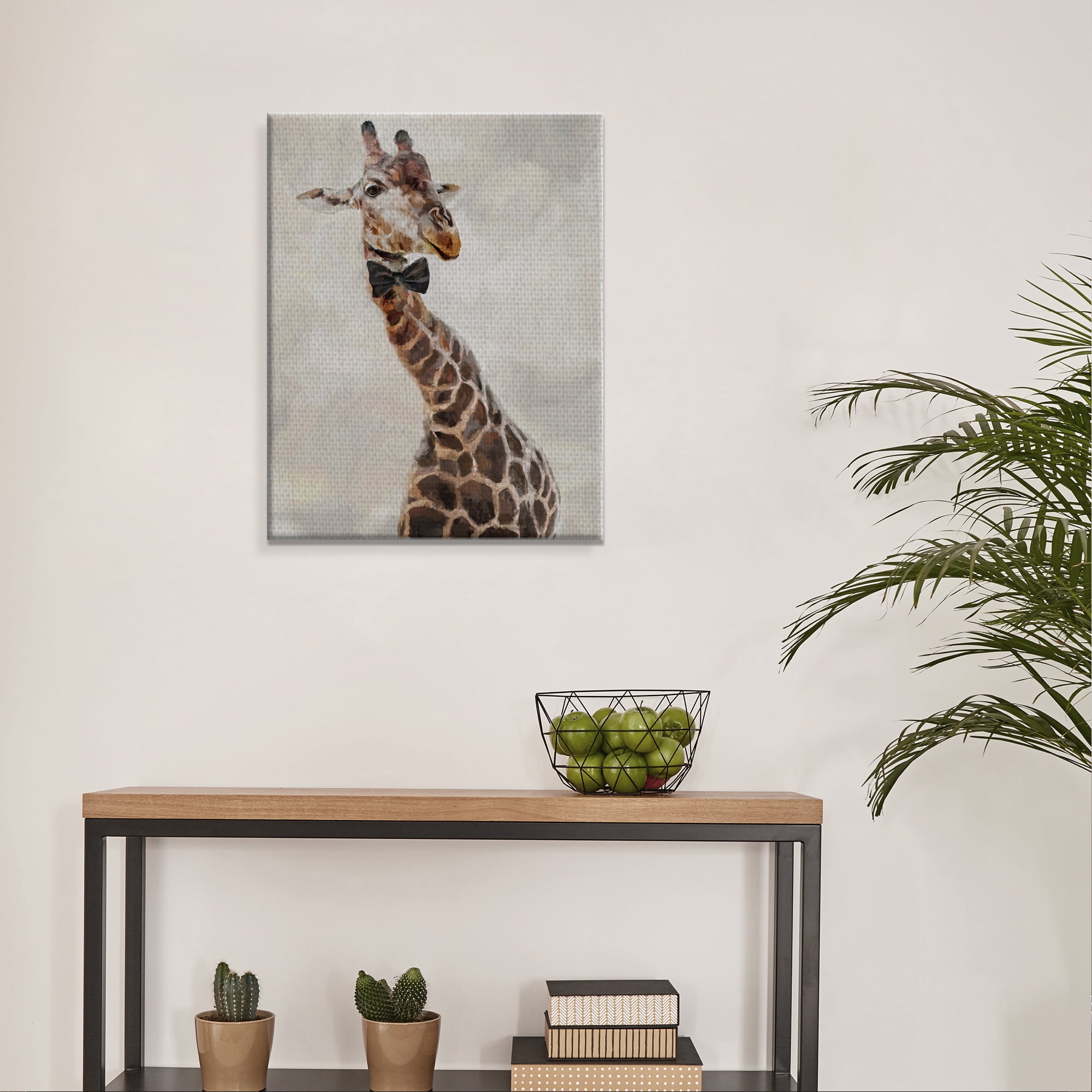 Fancy Pants Giraffe in Bowtie by Studio Arts Canvas Art Print