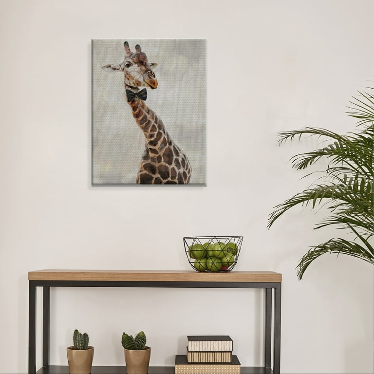 Giraffes Crayon style art 11x14 Canvas for a Stylish