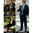 thumbnail image 4 of Men's Big & Tall 2-Piece Suit Set - Single Button for Wedding, Business & Formal Occasions, 4 of 11