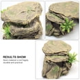 thumbnail image 4 of EeaseMX 1 pieza de adorno paisajístico de resina para acuario, decoración creativa para terraza de reptiles y pecera., 4 of 8