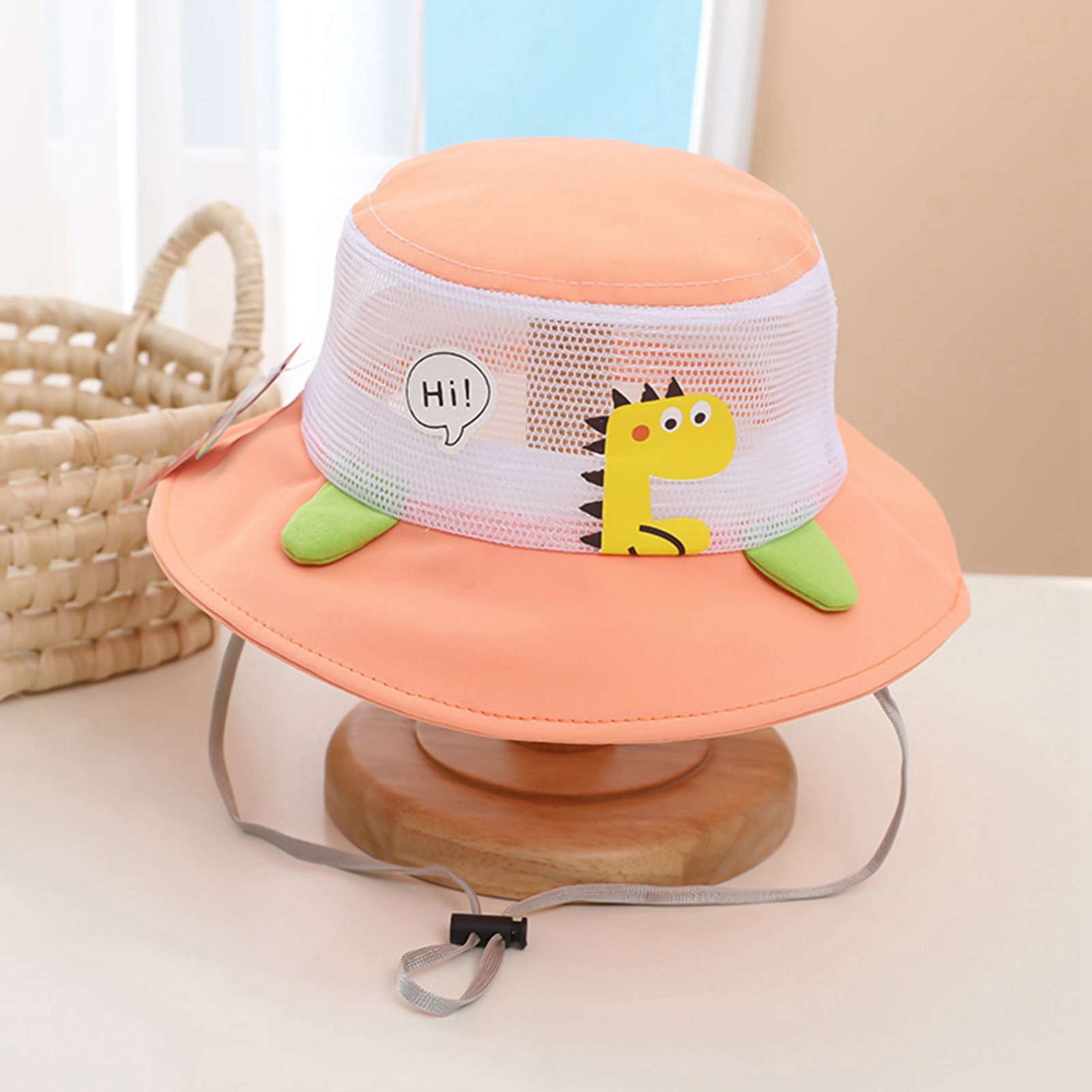 Kids Dinosaur Print Bucket Hat 