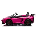 thumbnail image 2 of 24V Lamborghini Aventador 2 Seater Ride on Car for Kids, 2 of 11