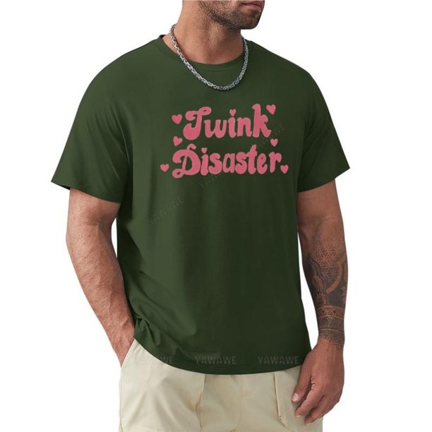 Twink desastre-Camiseta de manga corta para hombre Camisetas estampadas camisetas informales con estilo camisetas de verano