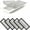 White, variant on IUU 5 Pack 5.1 x 11.3 Inch Magnetic Vent Covers Screen, Air Vent Filters with Durable PVC Frame, Washable Mesh Screen for Home, Floor Registers & Vents Secure Fit, Easy Installation, Black