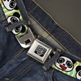 thumbnail image 2 of Buckle-Down Belt, Seatbelt Buckle Belt, Panda Bear Cartoon Bamboo White Greens Multi Color, 30 to 44 Inches, 2 of 9