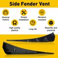 thumbnail image 4 of 2 Pcs Universal Car Side Fender Vent Decals, Glossy Black 3D Blade Style Air Flow Vent Stickers, Sporty Side Body Trim Decor for Most Vehicles, 4 of 11