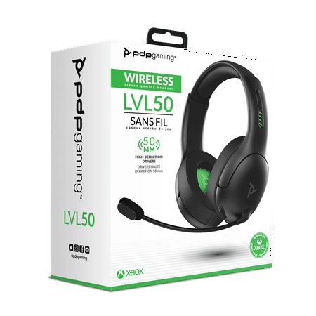 PDP - LVL50 Wireless Stereo Gaming Headset for Xbox - Black