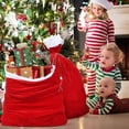 thumbnail image 6 of 2Pcs Christmas Santa Bags Large Sacks Red Velvet Santa Claus Bags Merry Christmas Sack Gift with Drawstring for Holiday Party Supply Xmas Present Storage, 19.69 x 27.56 Inches, 6 of 6