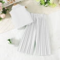 thumbnail image 4 of XXWXYD Girls 2 Piece Outfits Double Breaste𝖽 Lapel Collar Suit Vest and Pleated Wide Leg Pants Sets for Kids 2-9 Years Toddler Girl Vacation Outfits, 4 of 8