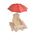 thumbnail image 1 of Stock Squirrel Feeder Outdoor Wooden Squirrel Feeder Pet Dining Table with Bench Corn Stand Feeding Table, 1 of 6