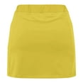 thumbnail image 6 of ZACPNCV Girl's Skorts Tummy Control Skorts Dressy Casual High Waist Athletic Shorts Skirts Yellow 12-13 Years, 6 of 7