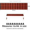 thumbnail image 4 of Chemin de Table d'Halloween à Carreaux Buffalo 2 Pcs 13x108 Pouces Chemin de Table de Ferme pour Fêtes d'Automne d'Halloween ration de Table de Dîner, 4 of 6