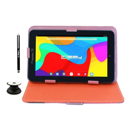 Linsay 7" 2GB RAM 64GB Android 13 WiFi Tablet with Case New York Style, Pop Holder and Pen Stylus