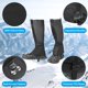 thumbnail image 4 of Cubiertas de zapatos impermeables Uxcell para piernas, gaiters de senderismo, negro L, 4 of 6