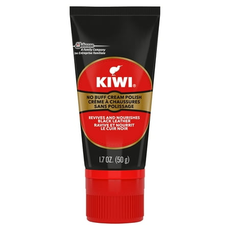 KIWI Shine and Nourish Cream, Black, 1.7 oz (Best Black Shoe Polish)