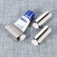 thumbnail image 2 of Toothpaste Squeezer, 3 Pieces Tube Squeezer Squeezer Stainless Steel Toothpaste Seat Holder Stand Rotating Toothpaste Dispenser for Bathroom, 2 of 8