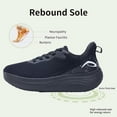 thumbnail image 2 of MAYKX Women’s Wide Toe Box Walking Shoes with Orthotic Arch Support for Plantar Fasciitis Relief，Comfortable Tennis Sneakers, 2 of 7