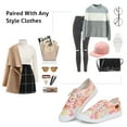 thumbnail image 6 of JENN ARDOR Women's Canvas Shoes with Arch Support Fashion Flats Low Top Lace Up Classic Casual Shoes Comfy Breathable Lightweight Sneakers for Walking, 6 of 8