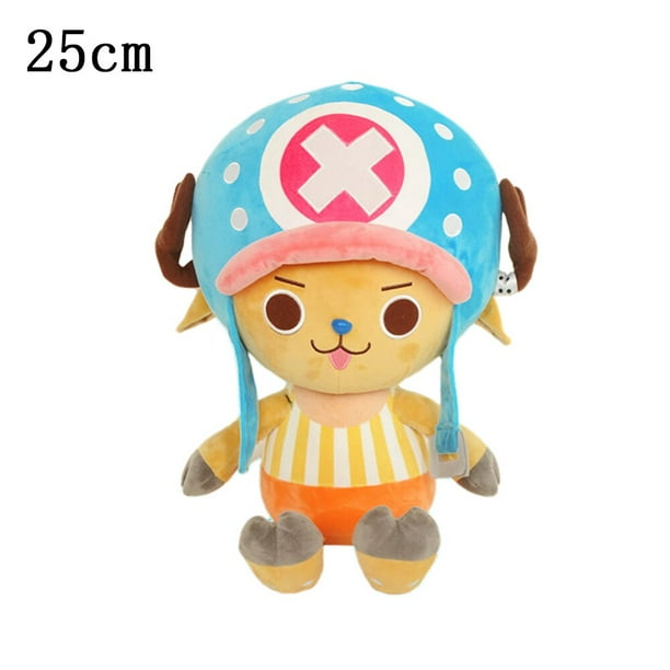 Juguetes de peluche de Anime de One Piece Fivean Luffy Zoro Law Ace Chopper 25cm