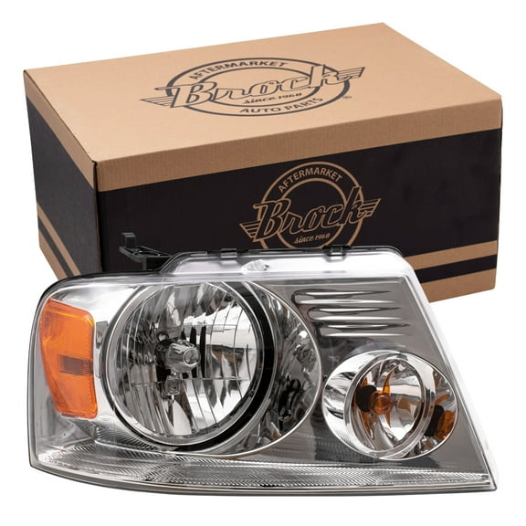 Brock Headlight for 2004-2008 F-150 w/ Chrome Bezel Right 7L3Z13008FA 2006-2006 Mark LT