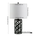 thumbnail image 5 of Safavieh Berny 22 in. Geometric Iron Table Lamp, Black, 5 of 5