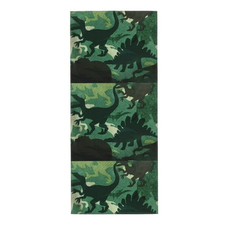 

Home Towels Dinosaur Motif Absorbent Hanging Hand Towel Small Bath Towel Decorative Kitchen Dish Guest Towel For Spa Gym Hote 12x27.5in