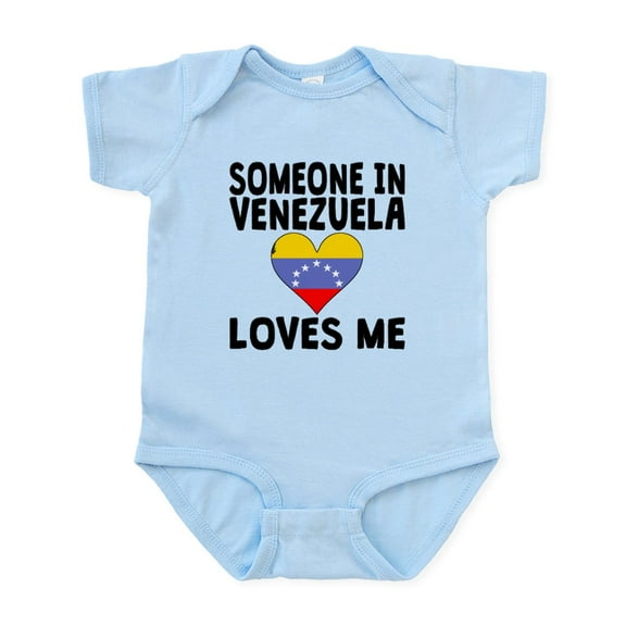 CafePress - Someone In Venezuela Loves Me Body Suit - Baby Light Bodysuit, Size Newborn - 24 Months